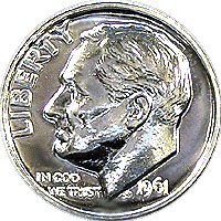 1961-Proof-Roosevelt-Dime