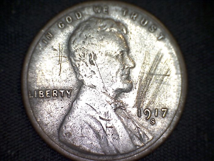 1917-S-Penny-Rotated-And-Not-Copper-?