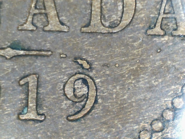 1919-Canadian-1-Cent-Dot-Over-9-Variety