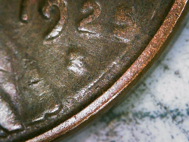 1925-S-Penny-Struck-Through-A-Late-Stage-Die-Cap?