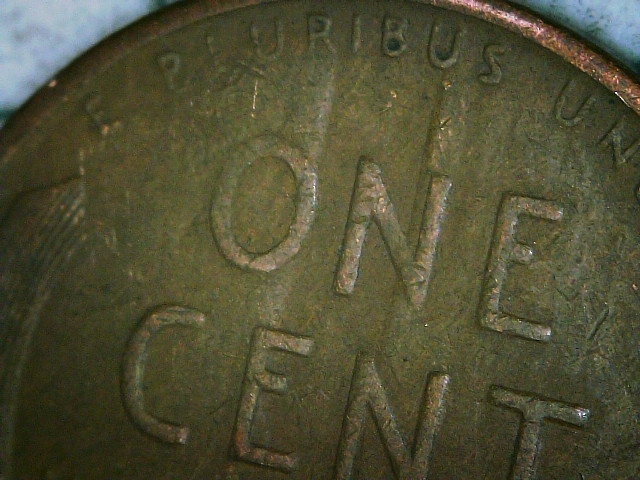 1944-S-Penny-With-Multiple-Die-Gouges/Dents