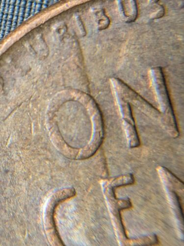 1944-S-Penny-With-Multiple-Die-Gouges/Dents
