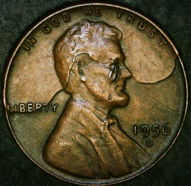 1956-D-Cent-Double-Obv-&-Rev-Partial-Split-Planchet-Before-Strike