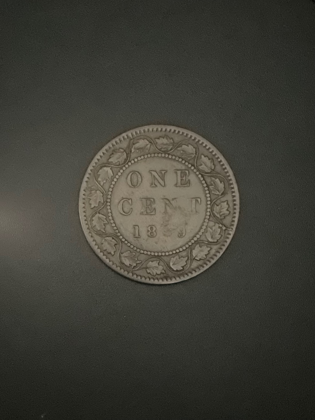 1859-Canada-Large-Cent-Leaf-Nine-Detail