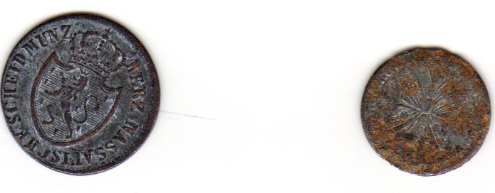 50-Spielpfennig-And-1/4-Kreuzer-Coins,-Please-Help!