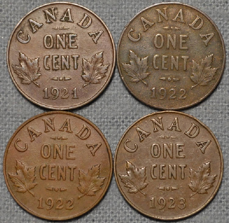 4-Small-1cent-Gv's-For-Grading