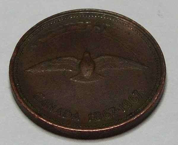 1967-Penny-Die-Crack,-Struck-Off-Center,-And-Through-Grease?