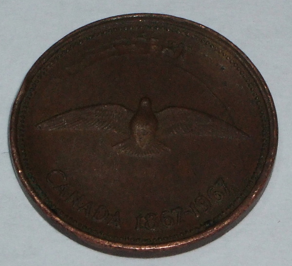 1967-Penny-Die-Crack,-Struck-Off-Center,-And-Through-Grease?