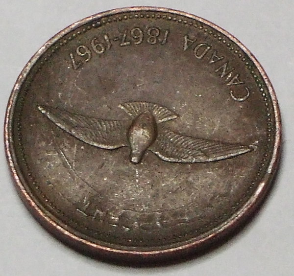 1967-Penny-Die-Crack,-Struck-Off-Center,-And-Through-Grease?