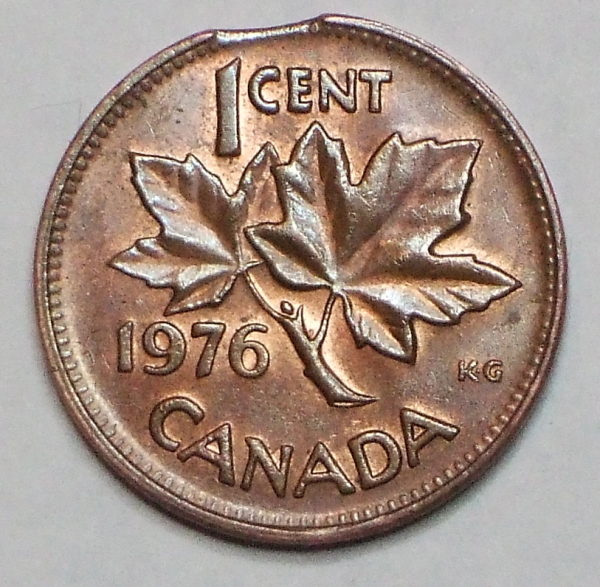 1976-Clipped-Penny-Found-In-A-