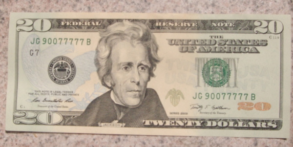 $20-Bill-With-Serial-#90077777.-Is-It-Worth-A-Premium?