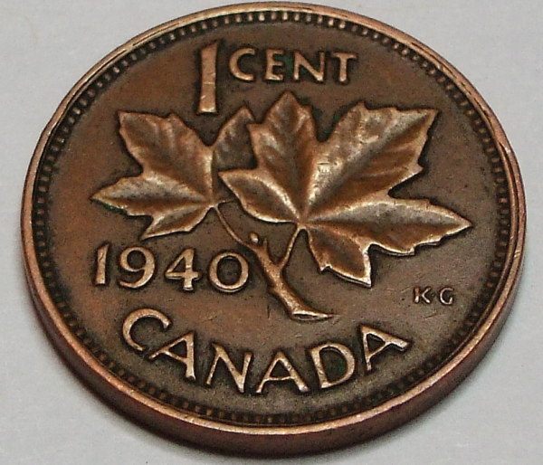 1940-Penny-With-Doubled-Repunched?-40-And-Da-In-Canada