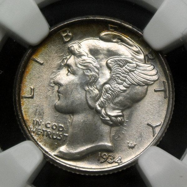 1934-Mercury-Dime---Gorgeous-Die-Clash