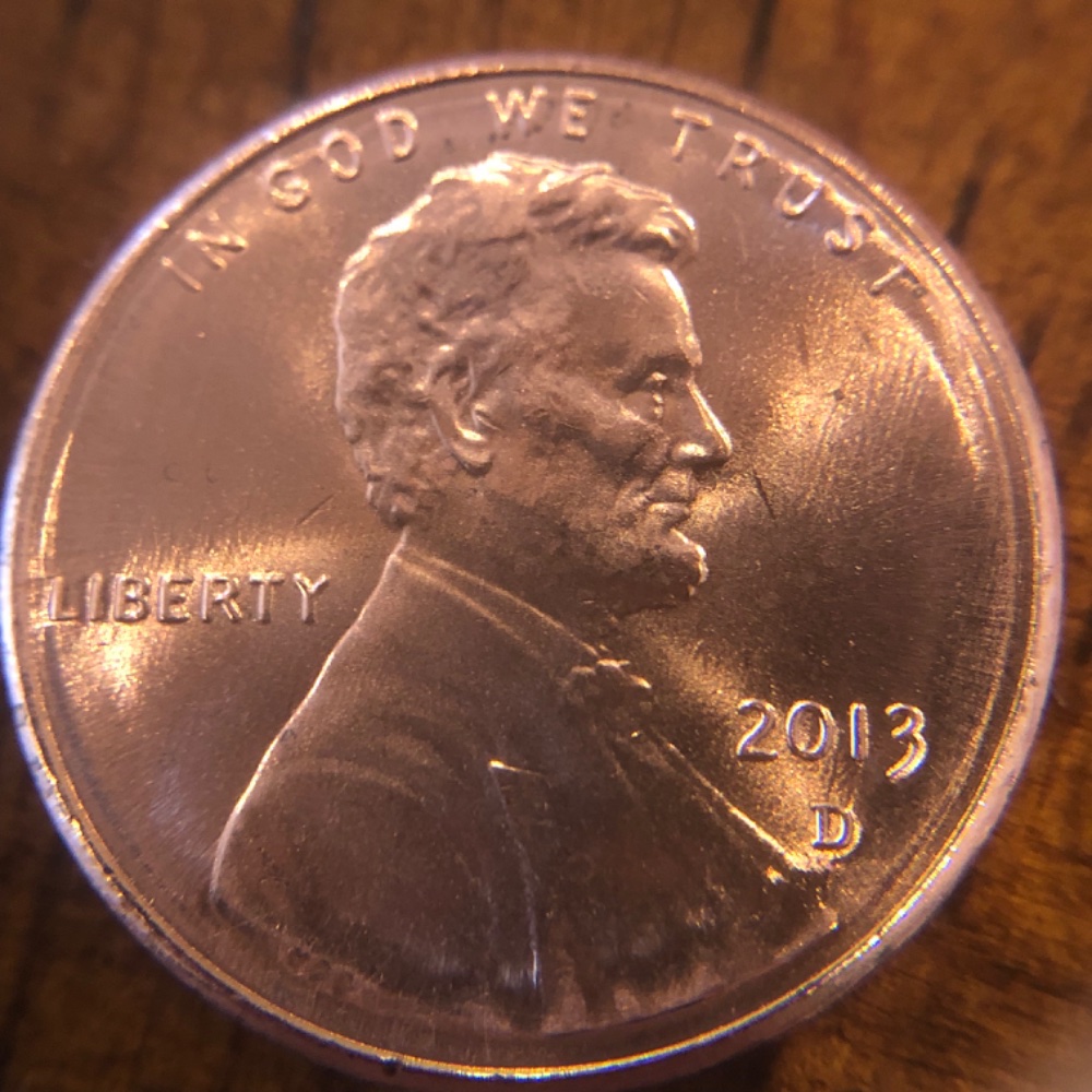 2013-D-Cent-Planchet-Damage-Prior-To-Strike