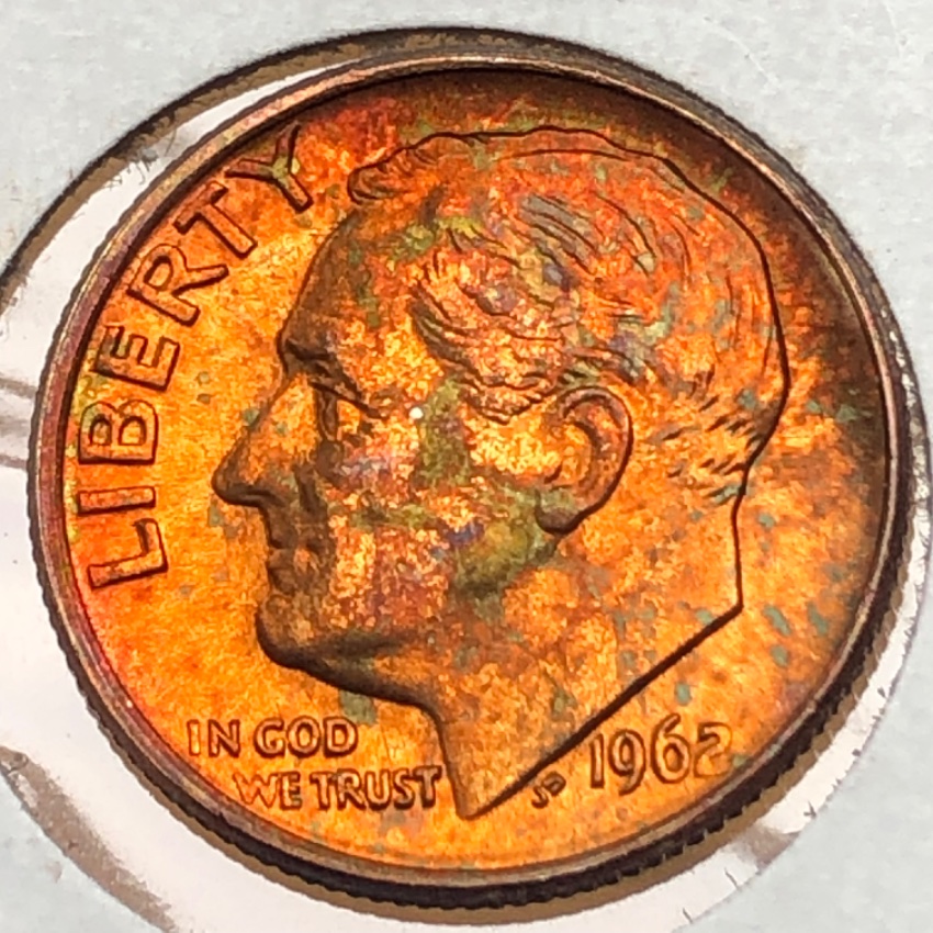 Wild-Toned-1962-Roosevelt-Mint-Set-Score!