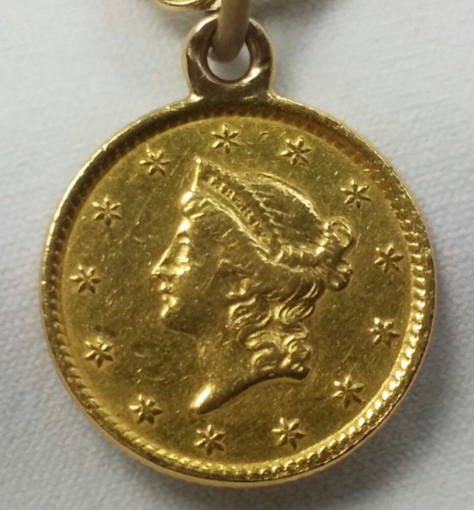 My-Civil-War-Era-Gold-$1-Love-Token...