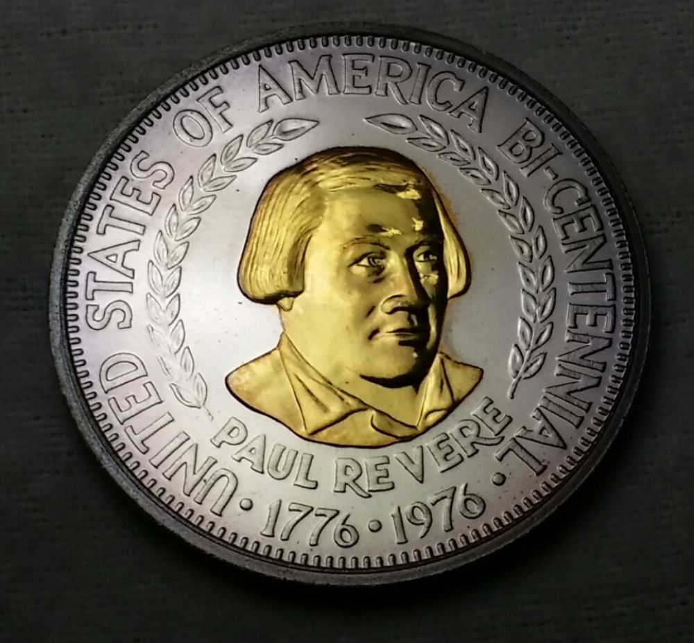 999-Silver-&-24k--Paul-Revere-Bi-Centennial-Coin