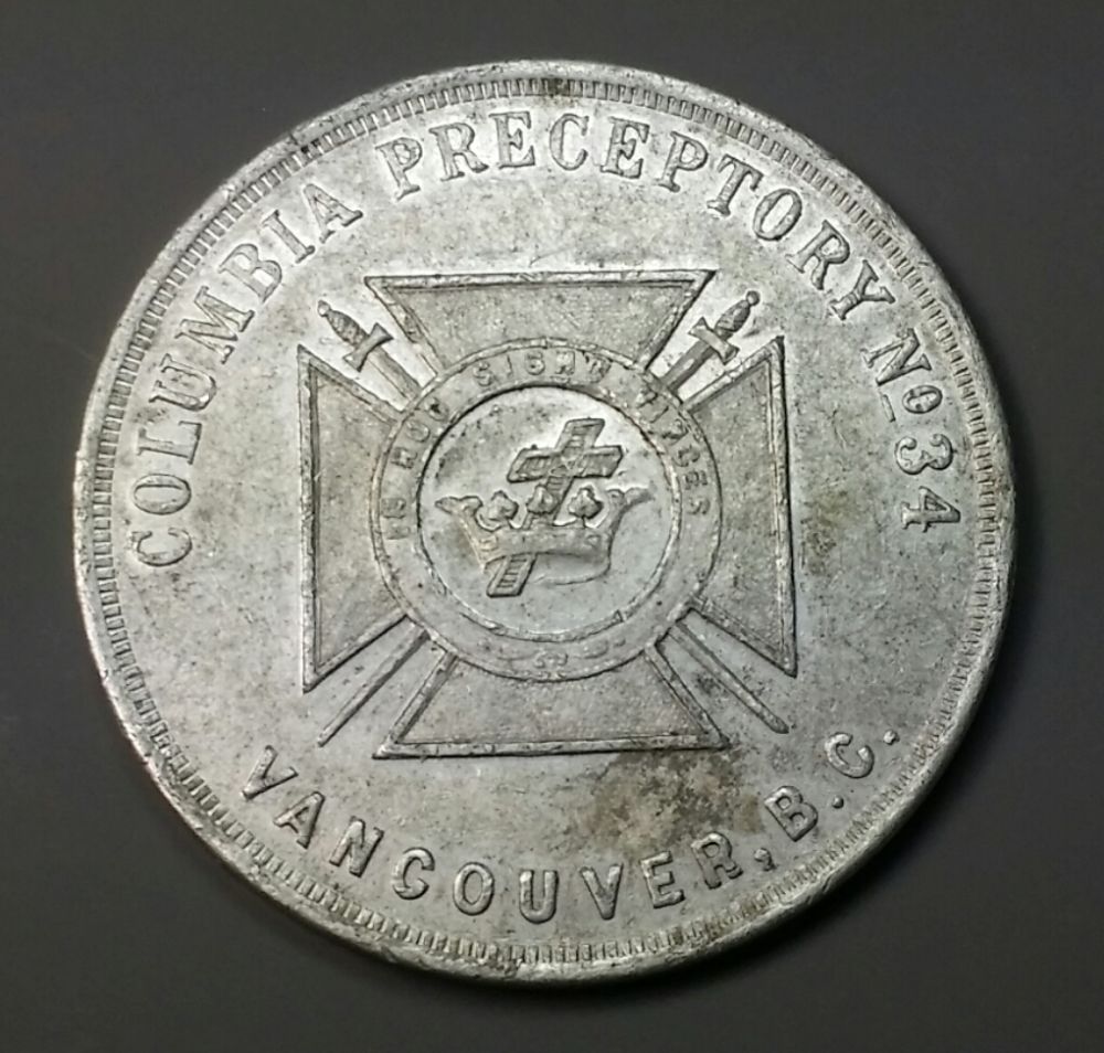 1892-Freemason-Token----Vancouver,-BC