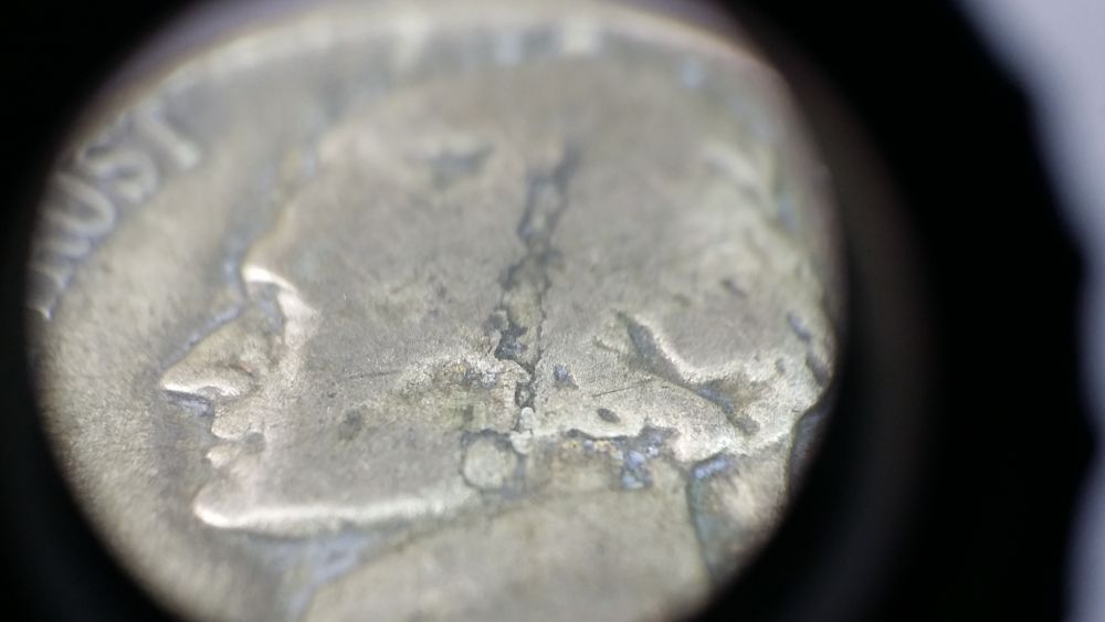 1943-P?...-Silver-War-Nickel-W/-Double-Side-Lamination