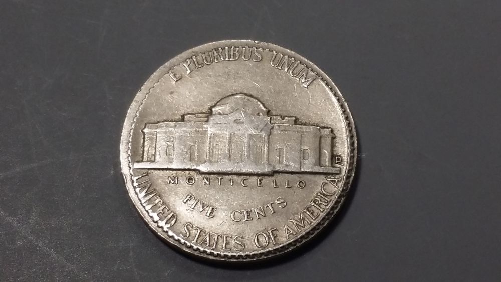 1954-Nickel...-Ex.-Encased?