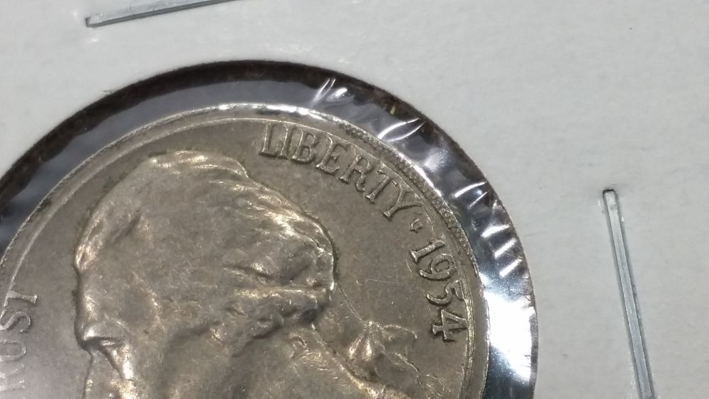 1954-Nickel...-Ex.-Encased?