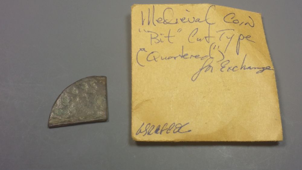 Medieval?--1/4-Cut-Coin-ID-Help-If-Possible