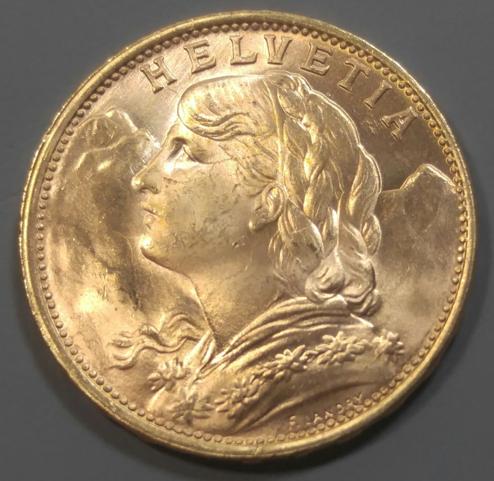 Swiss-Gold-Franc...-Tripled-Die