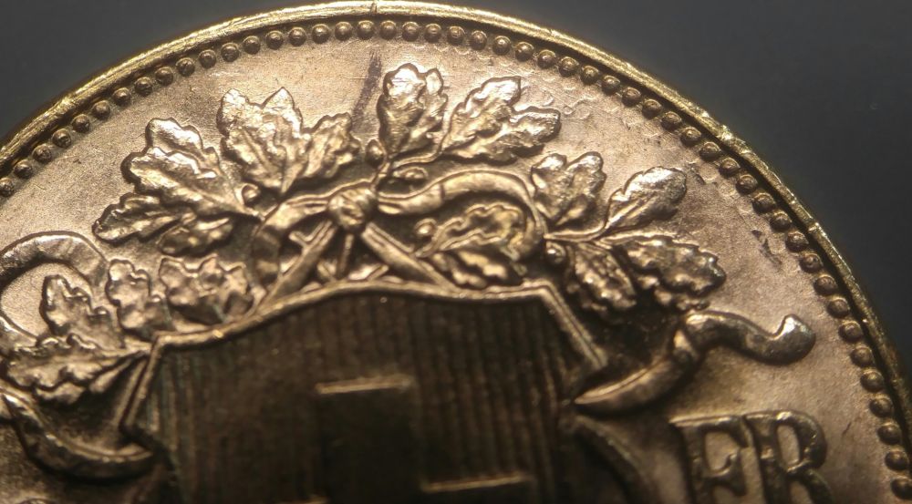 Swiss-Gold-Franc...-Tripled-Die