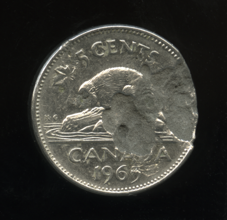 1965-Canada-5-Cents.-Corroded?