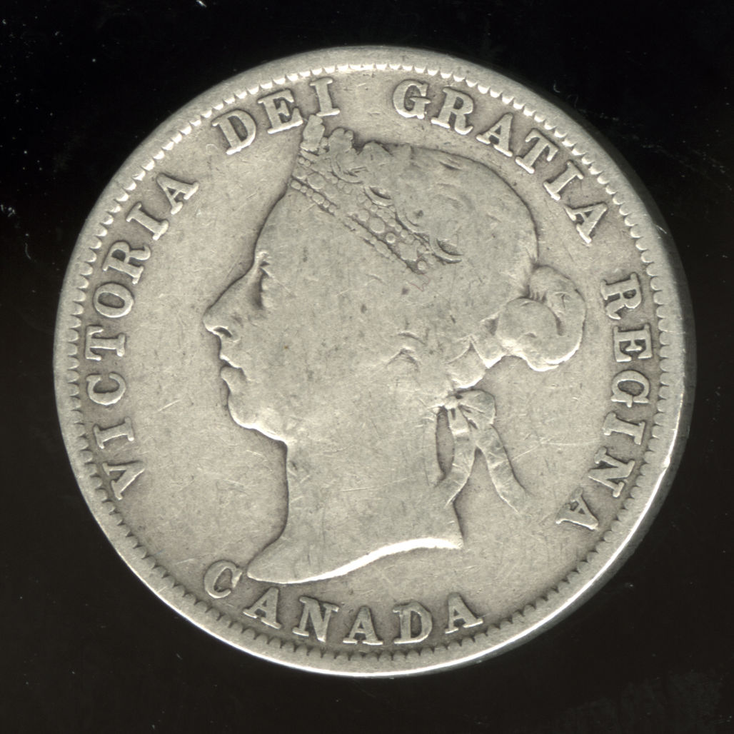 1889-Queen-Victoria-Canada-25-Cents