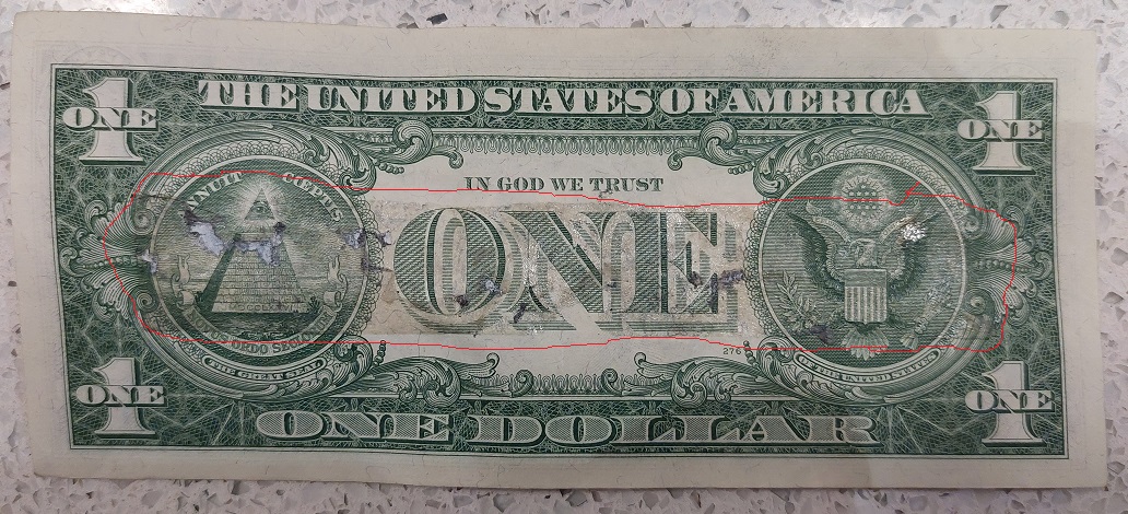 Getting-Glue-Off-A-$1-Silver-Certificate