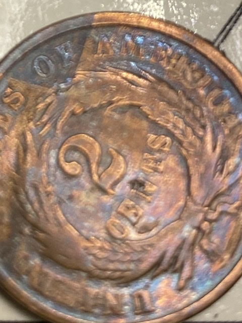 1864-Double-Struck-Two-Cent-Piece-With-Indent-?