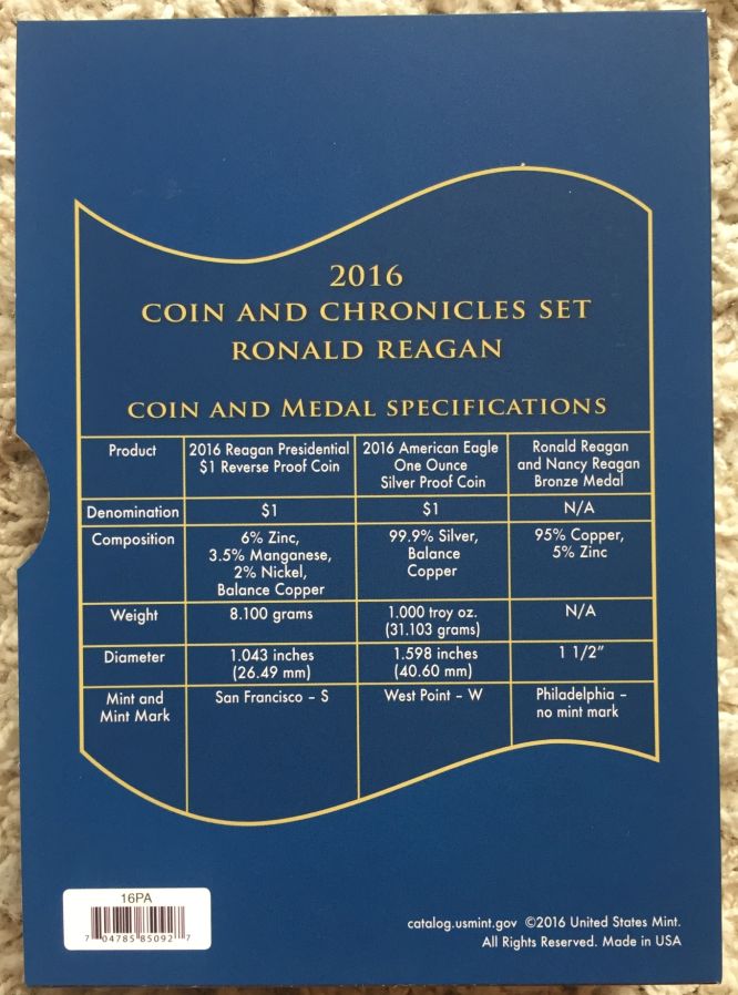 2016-Coin-&-Chronicles-Set---Ronald-Reagan