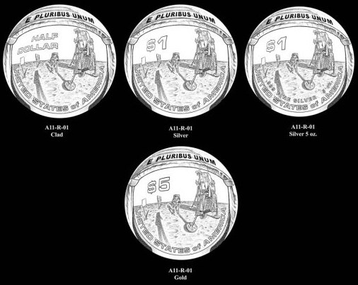 Design-Candidates-For-Reverse-Of-Apollo-11-Commemorative-Coins