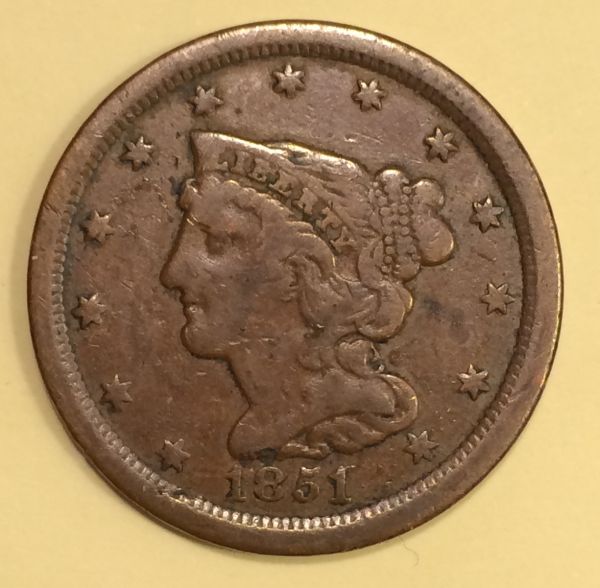1851-Half-Cent