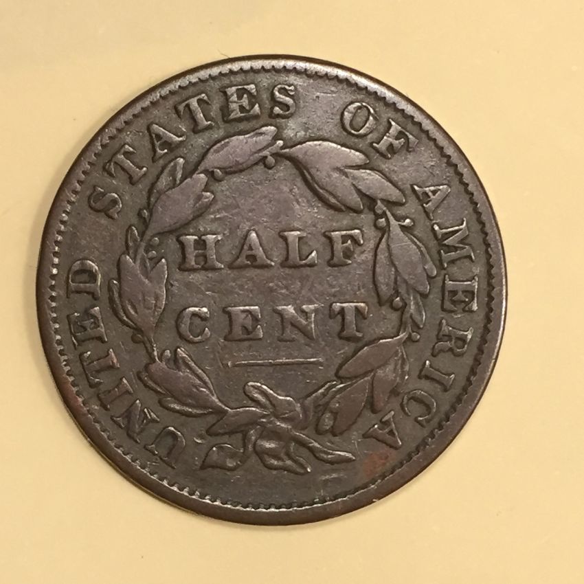 1834-Half-Cent