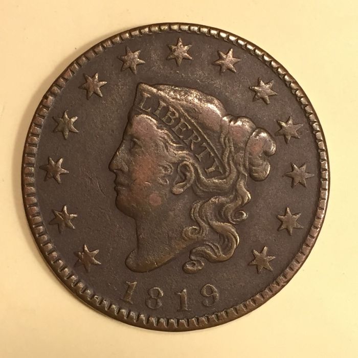 1819-Coronet-Large-Cent