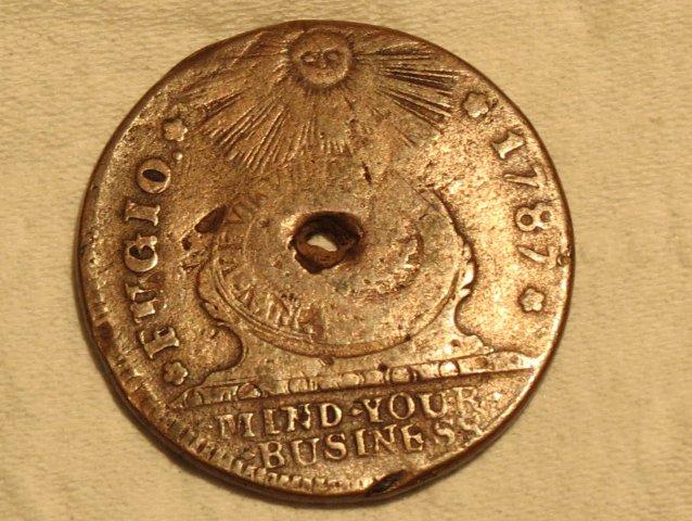 1787-Fugio-With-Hole-In-The-Middle---Opinion-On-Value