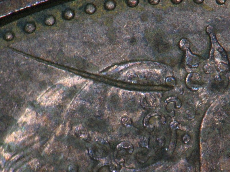 1968-Doubled-8-/-1-Cent-Also-Struck-Through-Wires