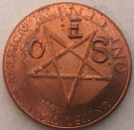 Masonic-Tokens,-Coins-And-Counter-Stamped-Pennies