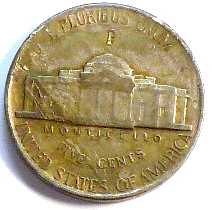 1944-P-Jefferson-Nickel,-Planchet-De-Lamination