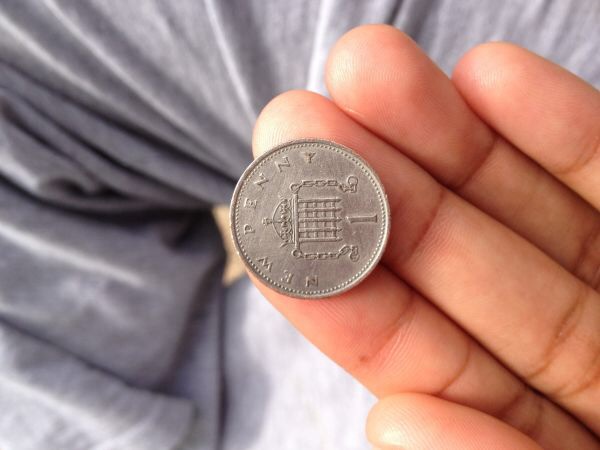 Silver-1-Penny.-British-Coin.
