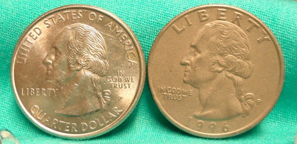 1996-Washington-Quarter,-Unique-Finish?-Perhaps-Matte?