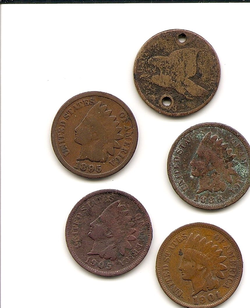 Lot-Of-4-IHC's-And-Flying-Eagle-Cent..-How-Did-I-Do?