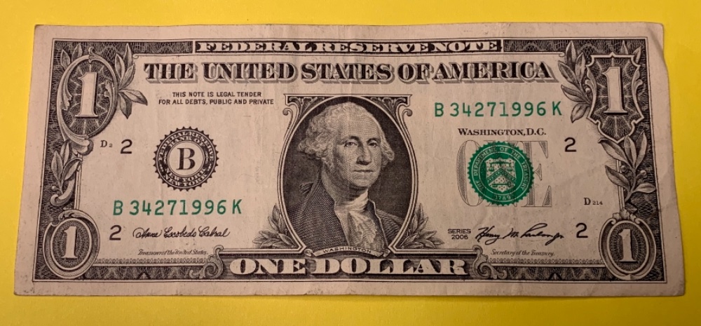 2006-$1-Offset-Transfer-Error?-Ink-On-Reverse