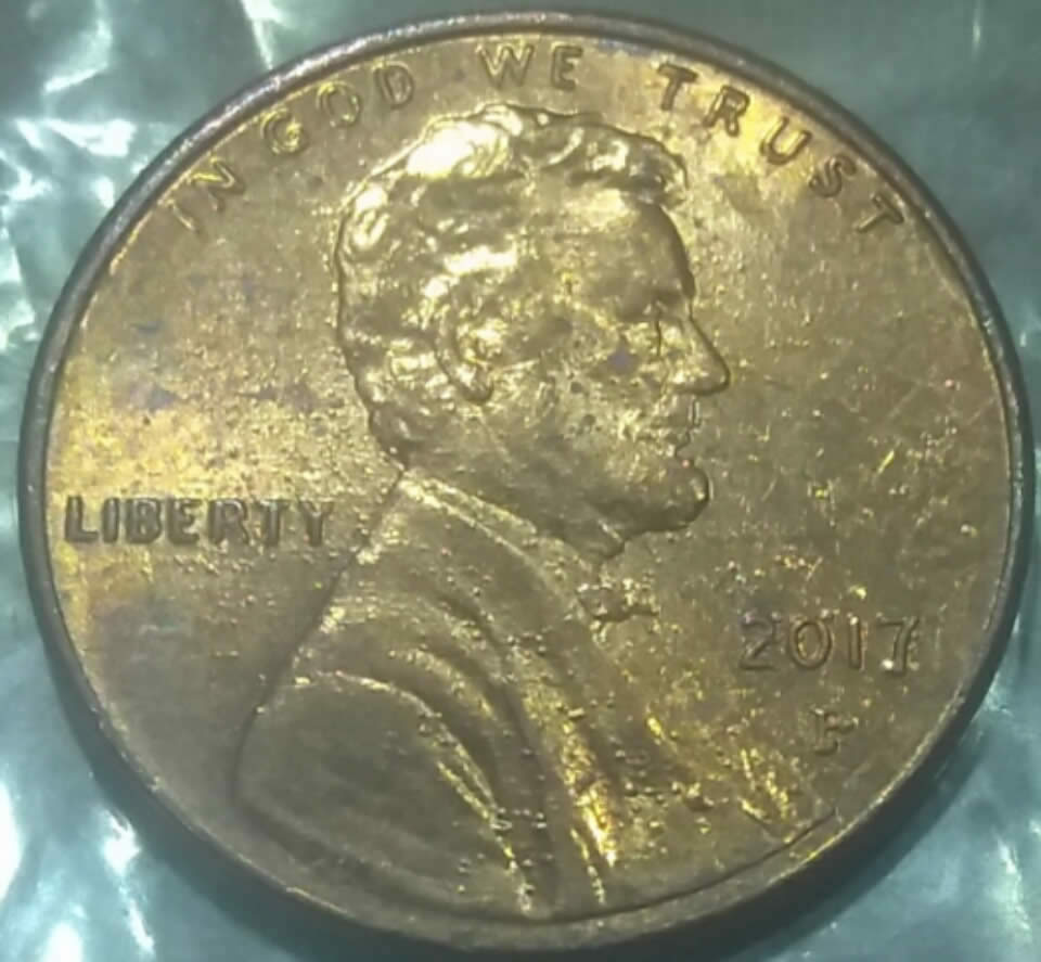 2017-P-Lincoln-Cent-With-Bubbles-?
