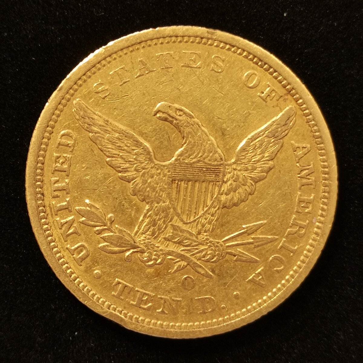 1847-10$-Mint-Mark-Position-And-Grade