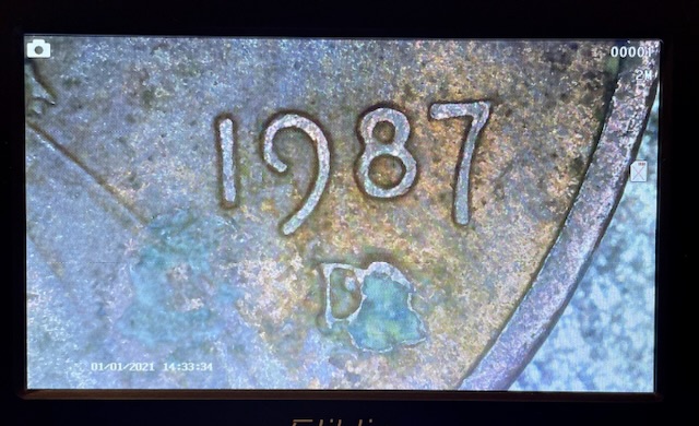 1987-D-Penny-With-Edge-Chips-Possible-Unplated?