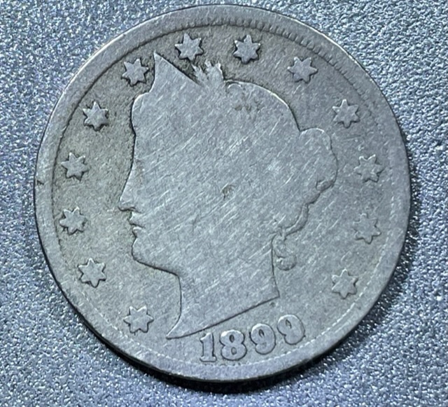 Buffalo-Nickel,-Shield-Nickel-And-V-Nickels