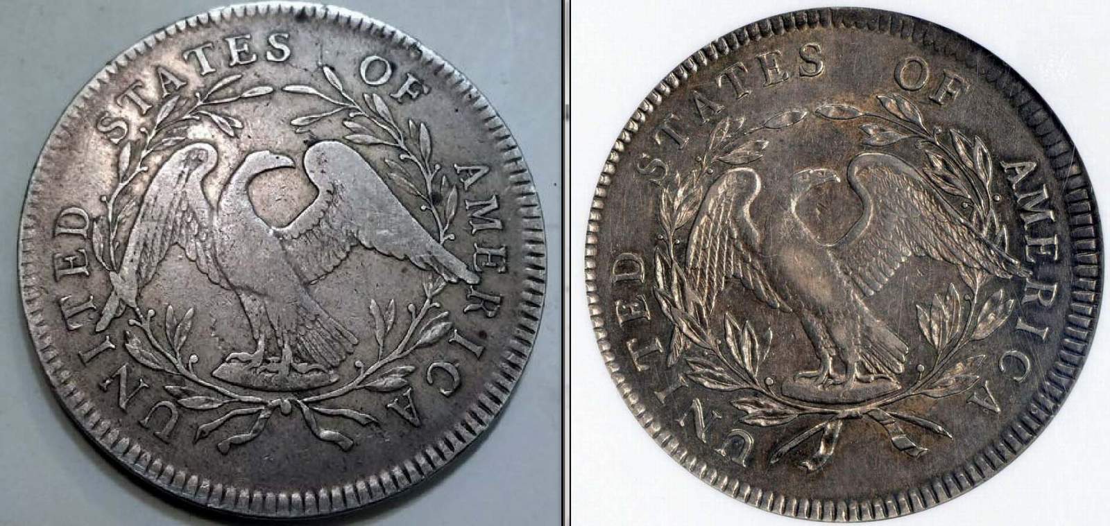 1795-Flowing-Hair-Dollar,-Two-Leaves-'Hidden-Star',-B-4,-BB-14